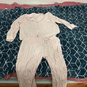 Victoria’s Secret striped pink pajama set